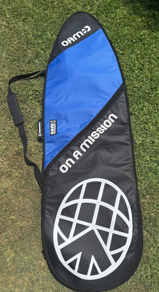 On A Mission Day Mission Board Bag 6'6 Blue Top Short Board Cover