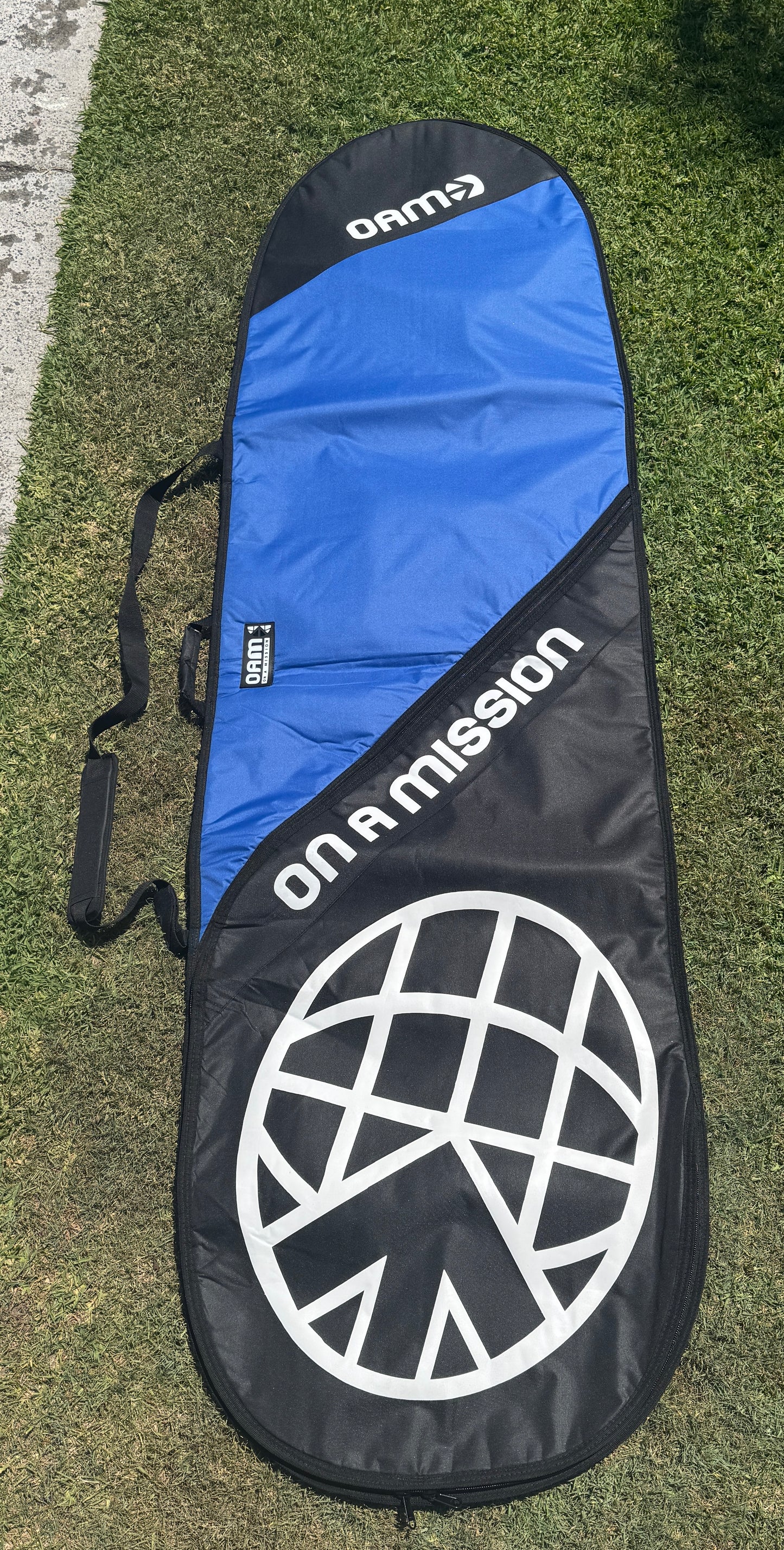 On A Mission Day Mission Board Bag 8'0 Blue Top Mini Mal or Long Board Cover